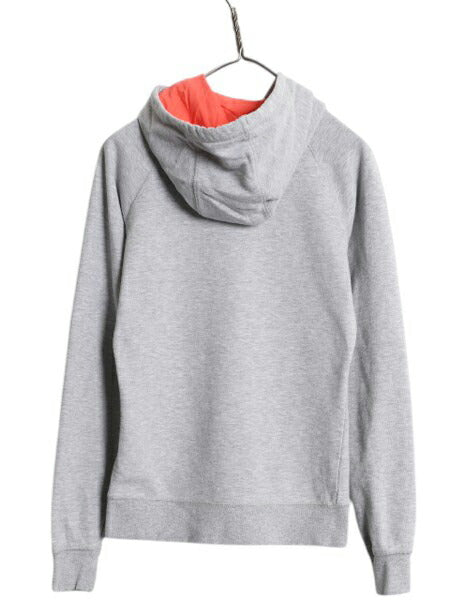ノースフェイス プリント スウェット フード パーカー レディース S The North Face プルオーバー トレーナー 裏起毛 アウトドア ツートン