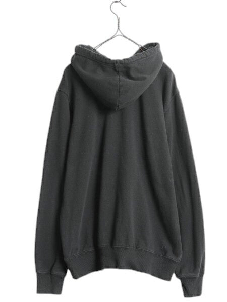 ノースフェイス プリント スウェット フード パーカー メンズ М / The North Face 裏起毛 プルオーバー トレーナー アウトドア ブラック