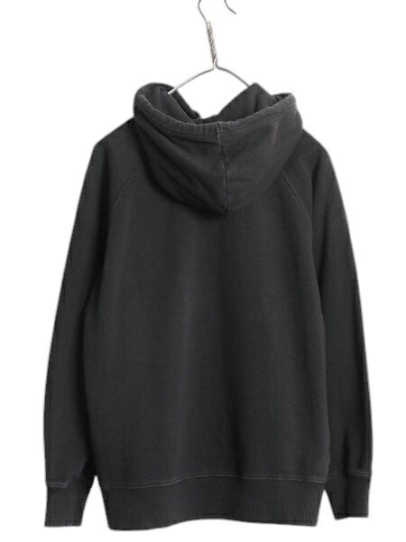 US企画 ノースフェイス プリント スウェット フード パーカー レディース M 黒 The North Face アウトドア プルオーバー トレーナー 裏起毛