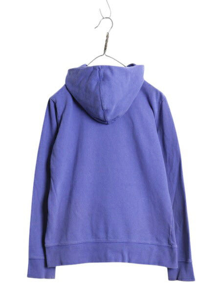 ノースフェイス プリント スウェット フード パーカー レディース M / The North Face プルオーバー 裏起毛 トレーナー ツートン パープル