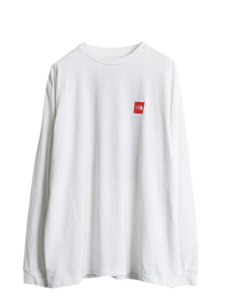 90s USA製 ノースフェイス 両面 プリント 長袖 Tシャツ メンズ XL オールド アート イラスト グラフィック バックプリント 大きいサイズ 白