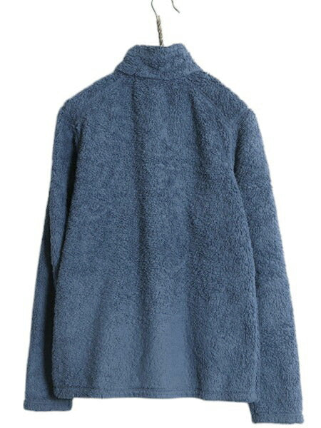 19年製 パタゴニア ロスガトス ハーフジップ メンズ S 古着 Patagonia アウトドア フリース ジャケット プルオーバー 毛長 パイル ボア 紺