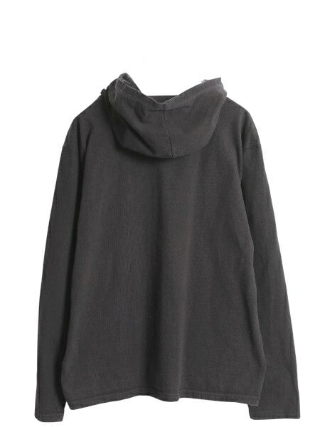 90s USA製 チャンピオン フード パーカー メンズ M / オールド ヘビーウェイト フード付き 長袖 Tシャツ ロンT プルオーバー 黒 スクリプト