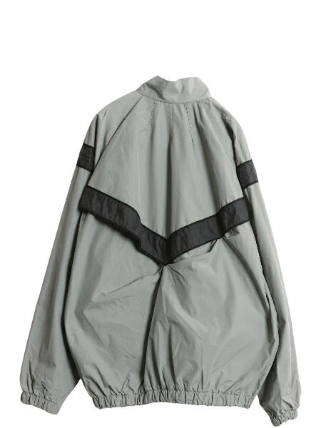 00s 米軍実物 US ARMY ナイロン トレーニング ジャケット LARGE LONG / 04年製 オールド ミリタリー IPFU 軍物 ブルゾン ジャンパー グレー