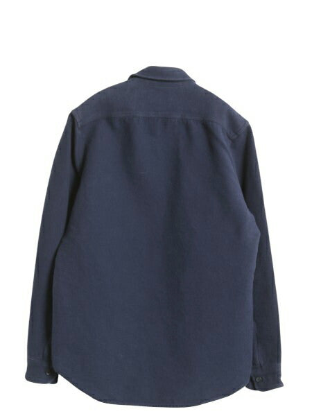 ジェイクルー シャモア クロス 長袖 シャツ メンズ S / 古着 ネルシャツ ヘビーウェイト コットン ゆったり 無地 フランネル ポケット付き