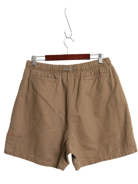 クライミング ショートパンツ メンズ XL 古着 コットン ラミー ショーツ 短パン ハーフパンツ イージーパンツ ベルト付き 大きいサイズ 麻