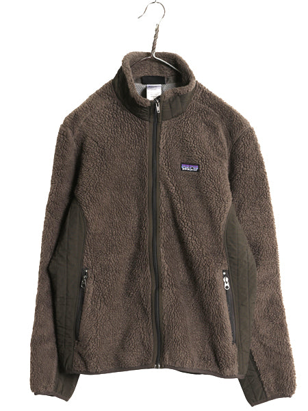 パタゴニア クラシック レトロX ジャケット レディース L / 08年製 パイル フリース ボア フルジップ ハイネック 廃盤 アウトドア ブラウン