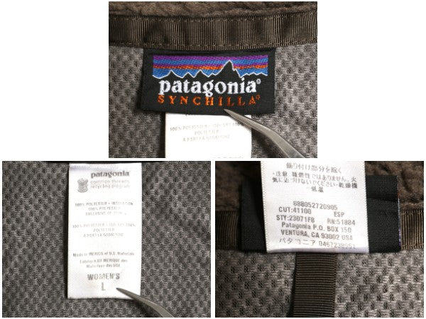 パタゴニア クラシック レトロX ジャケット レディース L / 08年製 パイル フリース ボア フルジップ ハイネック 廃盤 アウトドア ブラウン