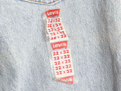 デッドストック 90s USA製 リーバイス 505 デニム パンツ メンズ 32 32 新品 オールド ジーンズ ジーパン スリム ストレート アイスブルー