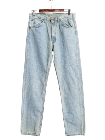 デッドストック 90s USA製 リーバイス 505 デニム パンツ メンズ 32 32 新品 オールド ジーンズ ジーパン スリム ストレート アイスブルー