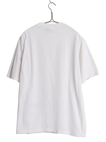 90s USA製 パロディ アート イラスト プリント Tシャツ メンズ L オールド ジョンレノン グラフィック シングルステッチ ヘビーウェイト 白