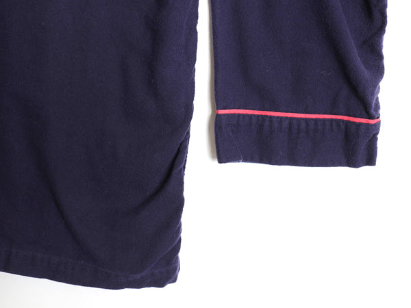 90s USA製 ブルックスブラザーズ フランネル 長袖 パジャマ シャツ メンズ XL / オールド コットン 無地 ネルシャツ ボックス 大きいサイズ