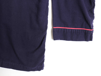 90s USA製 ブルックスブラザーズ フランネル 長袖 パジャマ シャツ メンズ XL / オールド コットン 無地 ネルシャツ ボックス 大きいサイズ