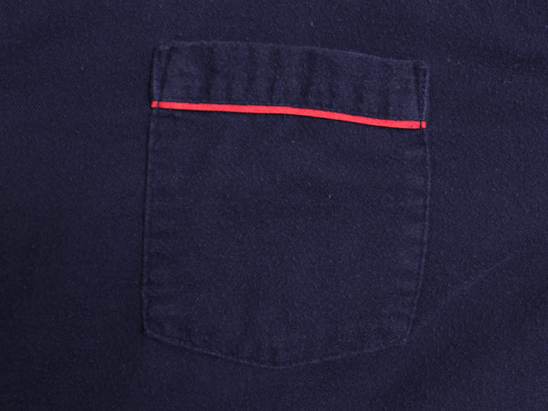 90s USA製 ブルックスブラザーズ フランネル 長袖 パジャマ シャツ メンズ XL / オールド コットン 無地 ネルシャツ ボックス 大きいサイズ