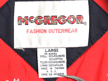 80s マクレガー 中綿 ファラオ ジャケット メンズ L / ヴィンテージ ショールカラー カーコート ハーフ コート フルジップ ライナー付き 紺