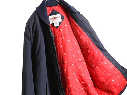 80s マクレガー 中綿 ファラオ ジャケット メンズ L / ヴィンテージ ショールカラー カーコート ハーフ コート フルジップ ライナー付き 紺