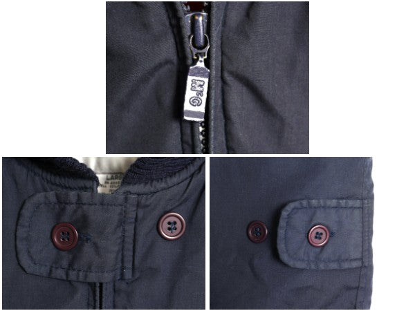 80s マクレガー 中綿 ファラオ ジャケット メンズ L / ヴィンテージ ショールカラー カーコート ハーフ コート フルジップ ライナー付き 紺