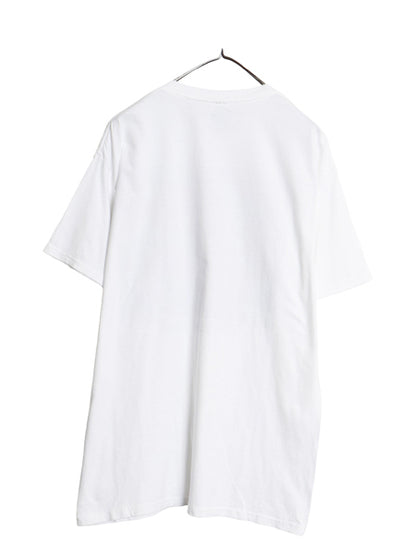 00s ジャズ アート イラスト プリント 半袖 Tシャツ メンズ L / オールド 音楽 グラフィック ヘビーウェイト コットン ゆったり カットソー