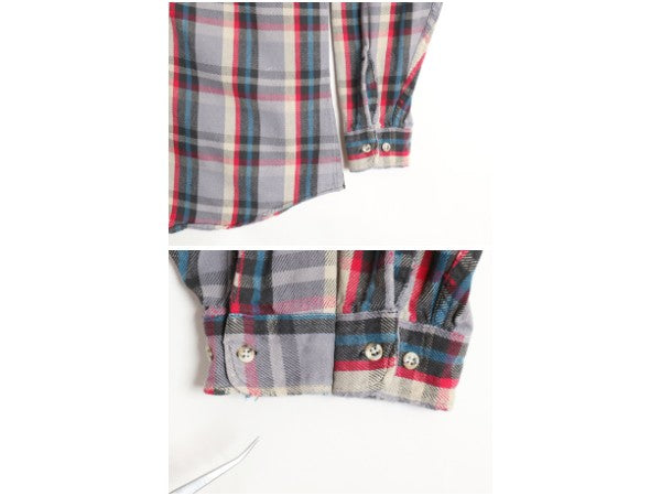 80s USA製 セントジョンズベイ チェック 長袖 ヘビー フランネル シャツ メンズ XL 古着 ヴィンテージ JCPenney ネルシャツ 大きいサイズ