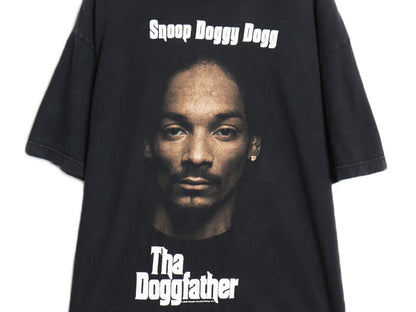 00s ★ スヌープドッグ Doggfather イラスト プリント Tシャツ メンズ XL オールド オフィシャル ヒップホップ ラップ バンド グラフィック