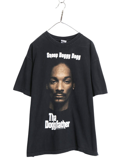 00s ★ スヌープドッグ Doggfather イラスト プリント Tシャツ メンズ XL オールド オフィシャル ヒップホップ ラップ バンド グラフィック