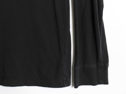 ポロ ラルフローレン 長袖 Tシャツ メンズ L ロンT ロングスリーブ コットン ワンポイント カットソー インナー シングルステッチ ブラック