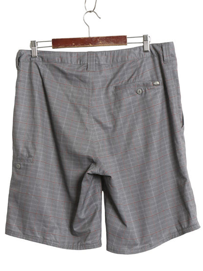 ノースフェイス チェック ショートパンツ メンズ 34 / 古着 アウトドア ストレッチ ナイロン ショーツ 短パン ハーフパンツ ボトムス 薄手 