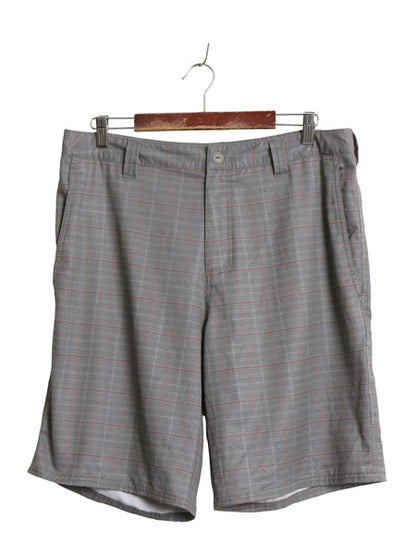 ノースフェイス チェック ショートパンツ メンズ 34 / 古着 アウトドア ストレッチ ナイロン ショーツ 短パン ハーフパンツ ボトムス 薄手 