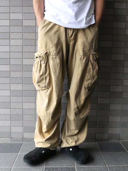 00s ☆ Abercrombie&Fitch コットン カーゴ パンツ メンズ M / オールド Y2K ミリタリー ギミック テック マルチポケット ボトムス カーキ