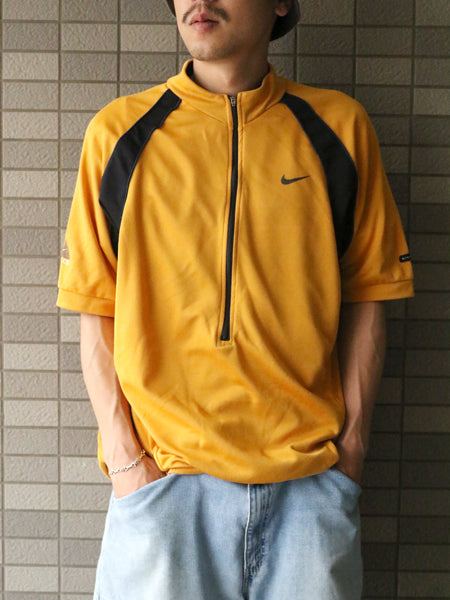 90s USA製 ☆ ナイキ ACG プルオーバー 半袖 サイクル ジャージ メンズ XL オールド スウッシュ サイクリング ウェア ハーフジップ 自転車