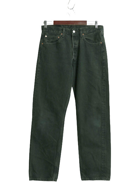 90s USA製 ★ リーバイス 501 カラー デニム パンツ メンズ 31 30 / 古着 オールド ジーパン ジーンズ ストレート ボタンフライ 赤タブ 緑