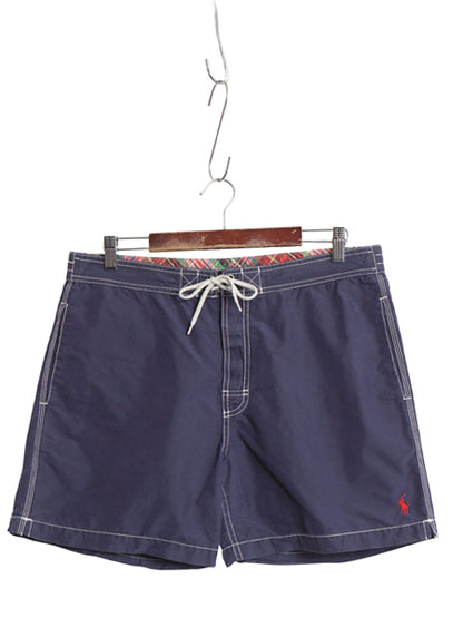 90s ポロ ラルフローレン ショートパンツ メンズ M / オールド コットン ナイロン スイム ショーツ 水陸両用 短パン 海パン インナー付き