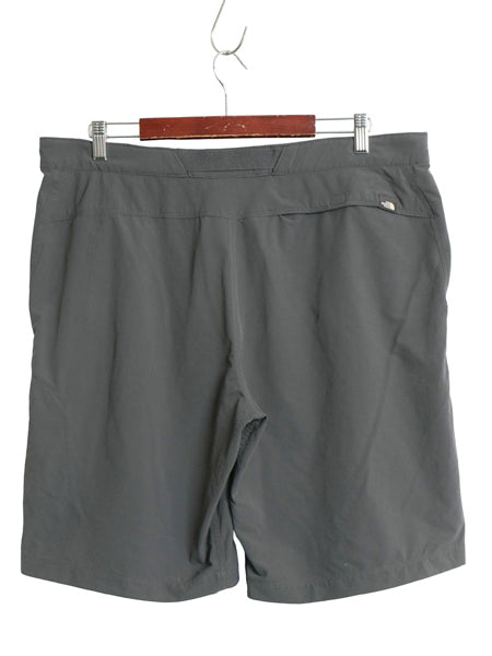 ノースフェイス ナイロン ショートパンツ メンズ 38 / アウトドア 短パン ハーフパンツ ストレッチ ベルト付き ボトムス 大きいサイズ 濃灰