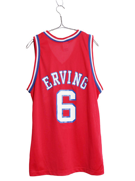 90s USA製 セブンティ シクサーズ メッシュ タンクトップ メンズ M 程 古着 オールド NBA チャンピオン ユニフォーム バスケ ゲームシャツ