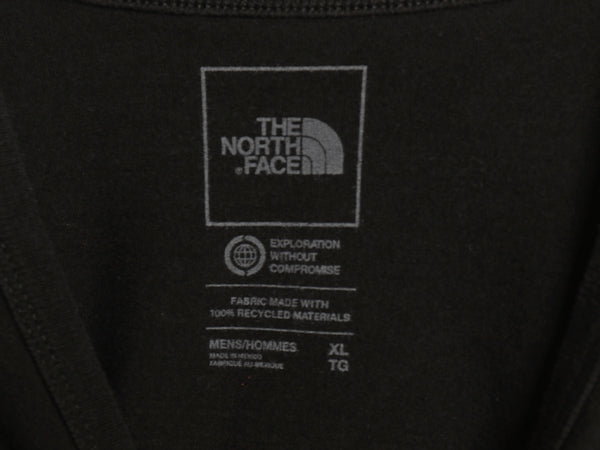 ノースフェイス 両面 プリント 半袖 Tシャツ メンズ XL / アウトドア バックプリント ヘビーウェイト カットソー シンプル 大きいサイズ 黒