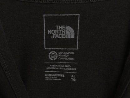 ノースフェイス 両面 プリント 半袖 Tシャツ メンズ XL / アウトドア バックプリント ヘビーウェイト カットソー シンプル 大きいサイズ 黒