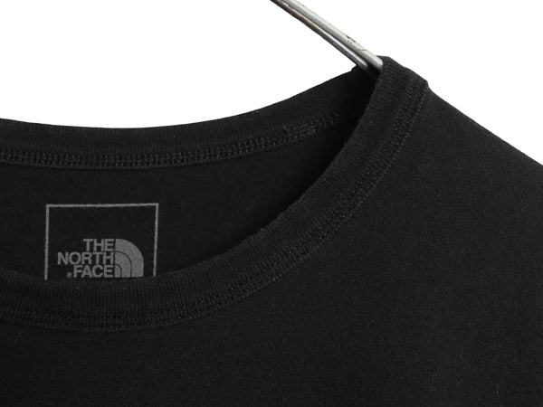 ノースフェイス 両面 プリント 半袖 Tシャツ メンズ XL / アウトドア バックプリント ヘビーウェイト カットソー シンプル 大きいサイズ 黒