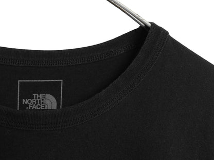 ノースフェイス 両面 プリント 半袖 Tシャツ メンズ XL / アウトドア バックプリント ヘビーウェイト カットソー シンプル 大きいサイズ 黒