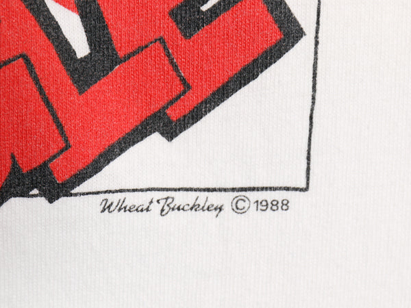 80s キャラクター イラスト プリント Tシャツ メンズ XL / ヴィンテージ グラフィック ユニオンジャック シングルステッチ 大きいサイズ 白