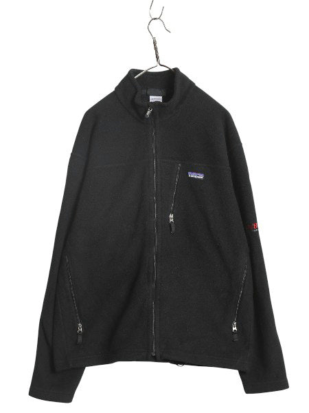パタゴニア シンプル シンチラ ジャケット メンズ XL / 古着 10年製 アウトドア フリース ブルゾン ジャンパー フルジップ 大きいサイズ 黒
