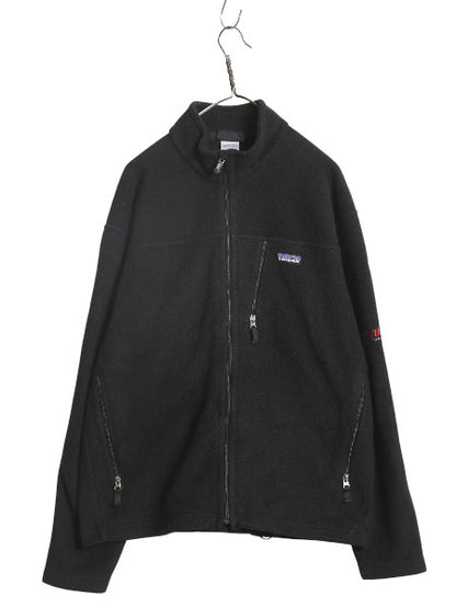 パタゴニア シンプル シンチラ ジャケット メンズ XL / 古着 10年製 アウトドア フリース ブルゾン ジャンパー フルジップ 大きいサイズ 黒