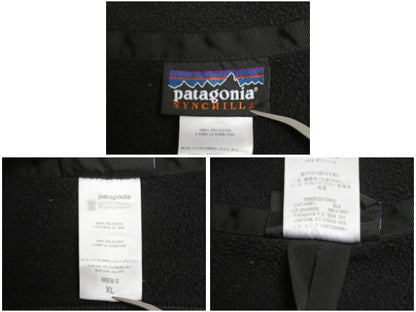 パタゴニア シンプル シンチラ ジャケット メンズ XL / 古着 10年製 アウトドア フリース ブルゾン ジャンパー フルジップ 大きいサイズ 黒