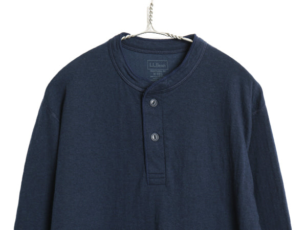 エルエルビーン ヘンリーネック 長袖 Tシャツ メンズ M / ロンT アンダーシャツ ロングスリーブ ロングTシャツ カットソー 2レイヤー 厚手