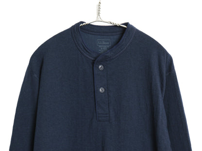 エルエルビーン ヘンリーネック 長袖 Tシャツ メンズ M / ロンT アンダーシャツ ロングスリーブ ロングTシャツ カットソー 2レイヤー 厚手
