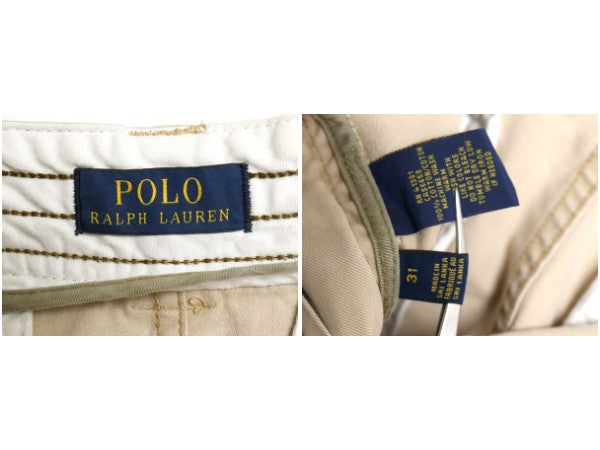 ポロ ラルフローレン カーゴ ショーツ メンズ 31 / 古着 ヴィンテージ 加工 ショートパンツ チノ ミリタリー タイプ M-65 M-51 ノータック 