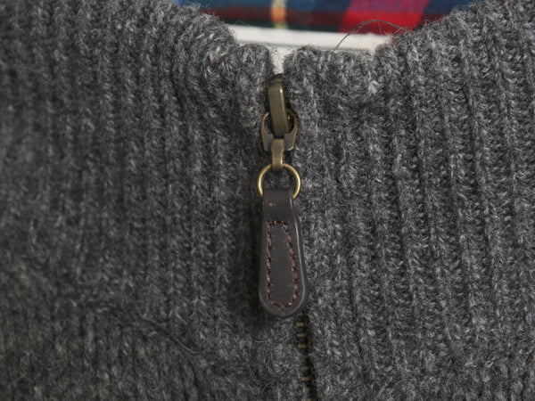 エルエルビーン フルジップ ニット セーター ジャケット メンズ XL / ドライバーズ ラム ウール チェック ライナー付き 大きいサイズ 無地 