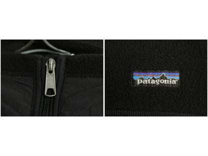 90s USA製 ★ パタゴニア パーシャル エクリプス ジャケット メンズ S 古着 97年製 オールド アウトドア フリース ブルゾン ストレッチ 黒