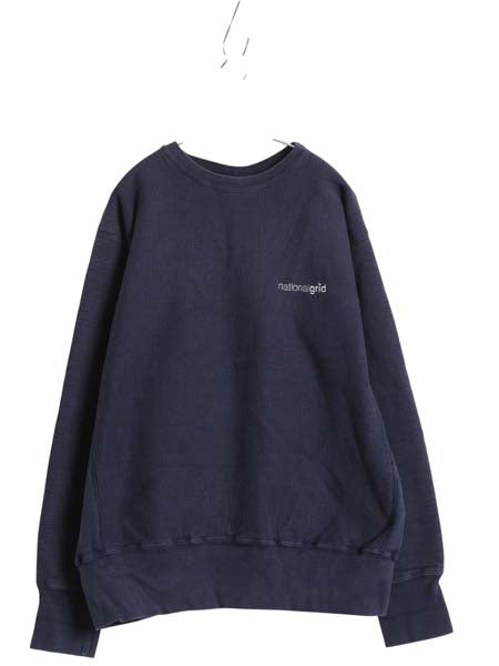 90s USA製 キャンバー ロゴ刺繍 スウェット メンズ XL / オールド トレーナー 裏起毛 ヘビーウェイト ワンポイント 大きいサイズ ネイビー