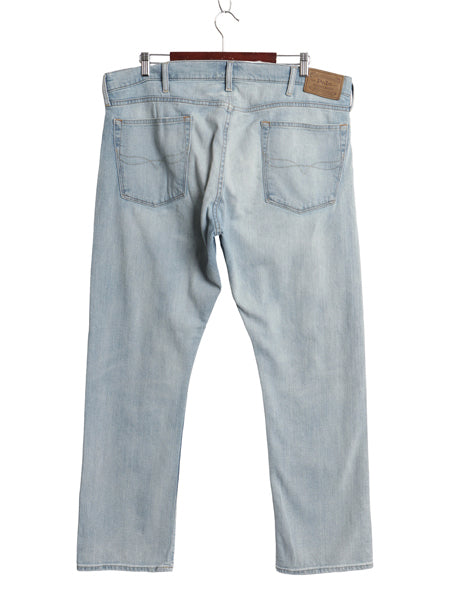 ポロ ラルフローレン デニム パンツ メンズ 38 30 / 古着 ヴィンテージ モデル ジーンズ ジーパン スリム ストレート 革パッチ ヒゲ アタリ