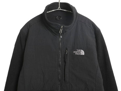 ノースフェイス デナリ ジャケット レディース L / 古着 アウトドア フリース ナイロン フルジップ ブルゾン ハイネック アウター ブラック